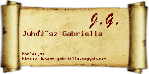 Juhász Gabriella névjegykártya