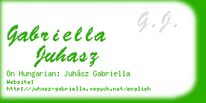 gabriella juhasz business card